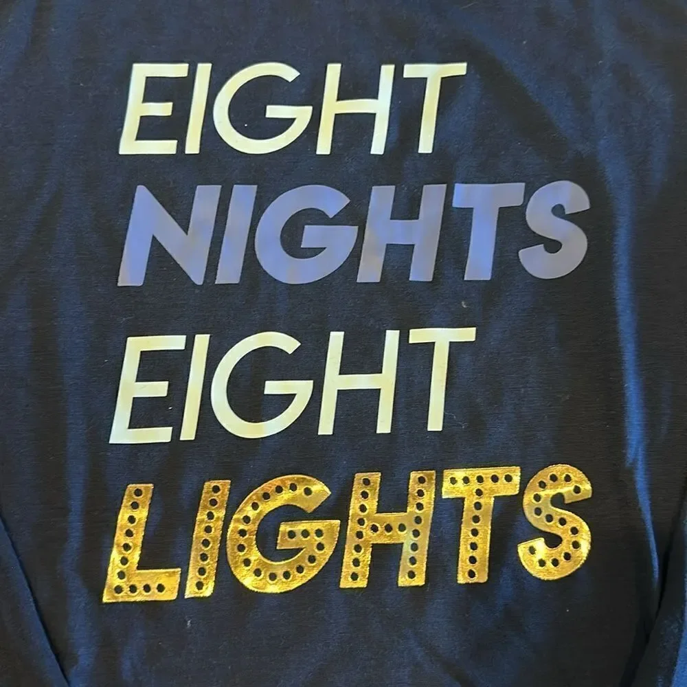 Wondershop at Target Unisex ‘Eight Nights Eight Lights’ Navy L/S Sleep Shirt